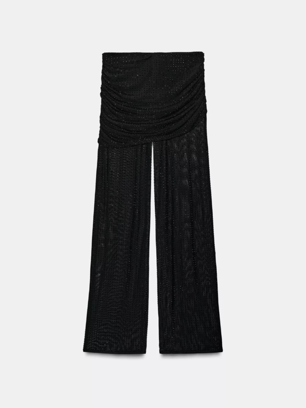 Zara bedazzled y2k gold over mesh pants in size medium